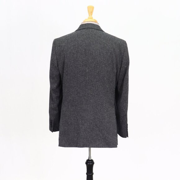 Andrew Fezza 40R Gray Solid 2-Button Sport Coat Blazer Jacket P245 - Picture 7 of 11